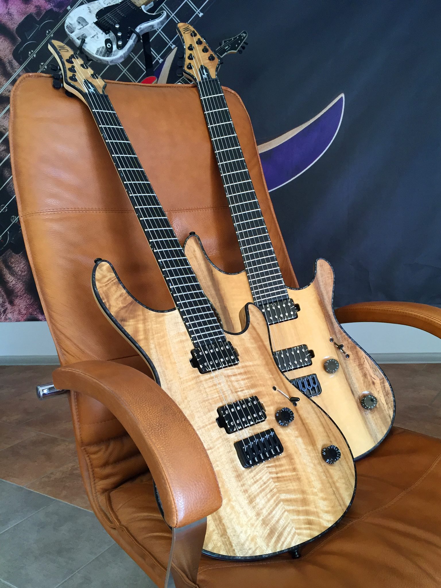 Mayones - Mayones Regius 6 Koa top Custom Shop & Mayones Regius 7