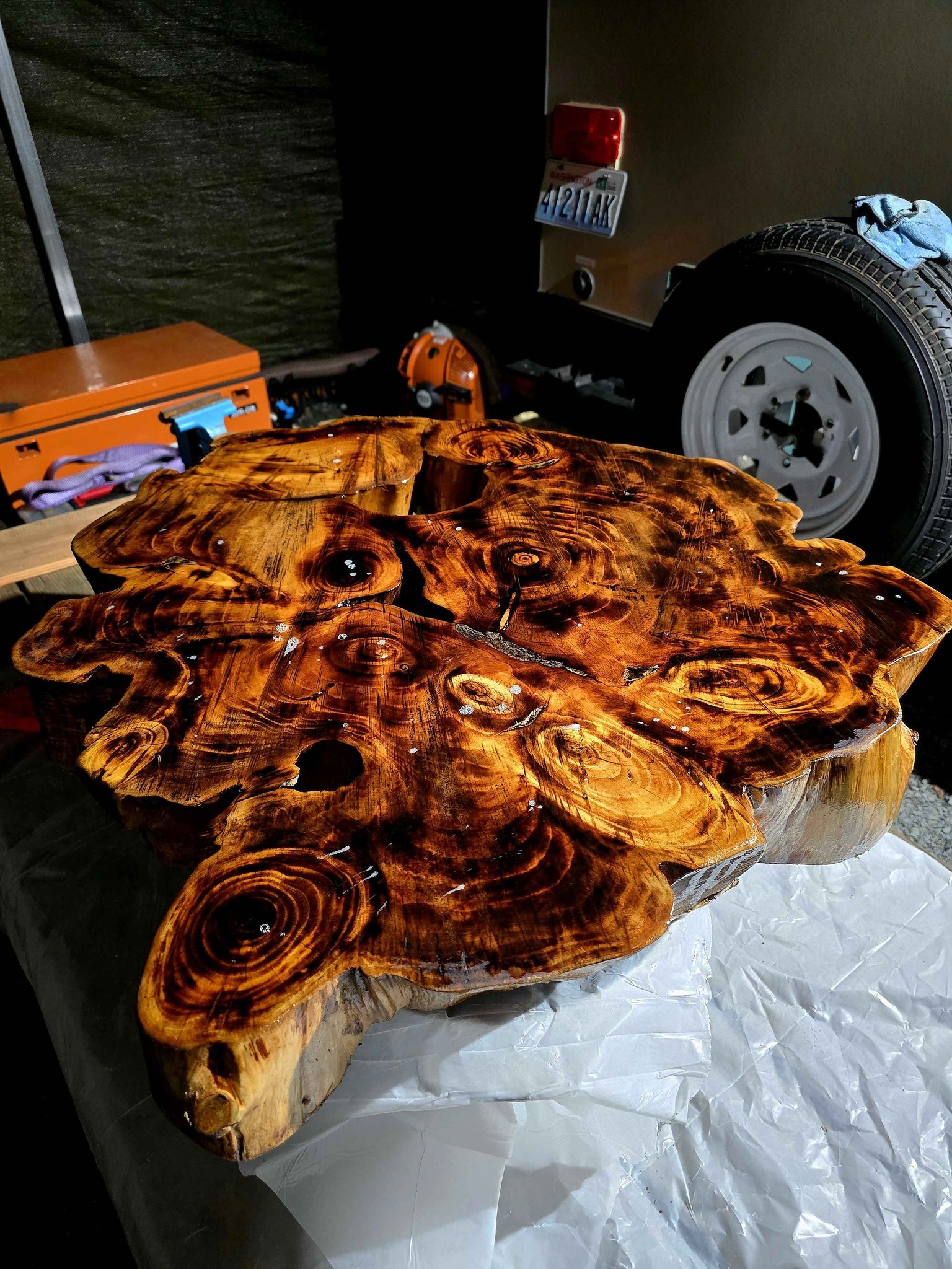 What is the value of a handmade cedar table?