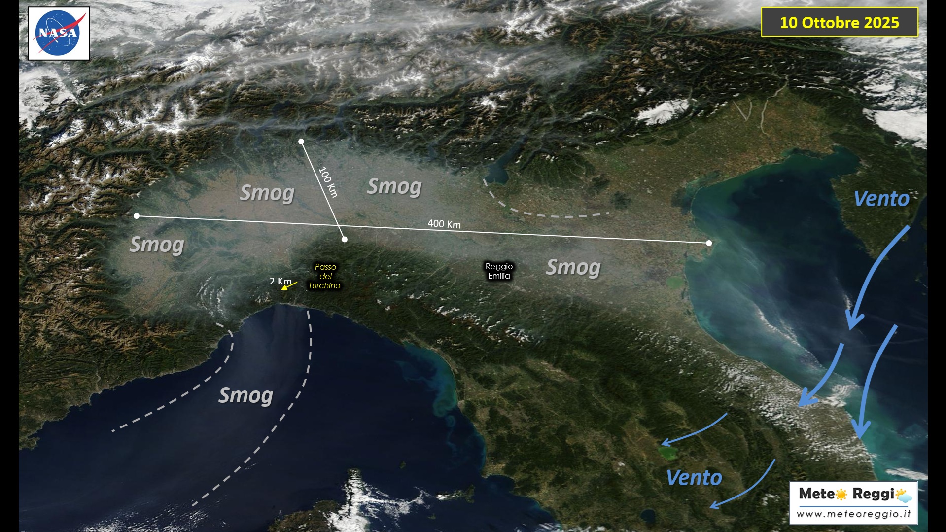 Meteo Reggio - 💨 Lo smog in Pianura Padana torna e torna... | Facebook