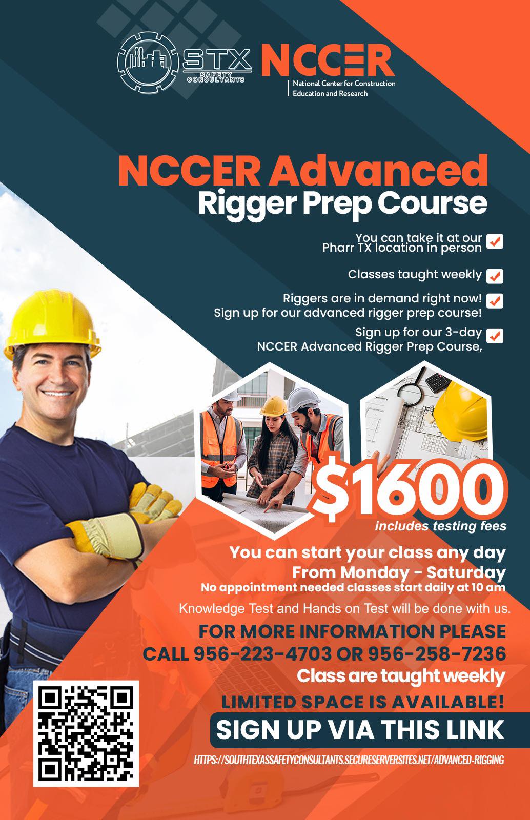 South - NCCER Advanced Rigger Prep Course $1600 includes testing fees ️ ...