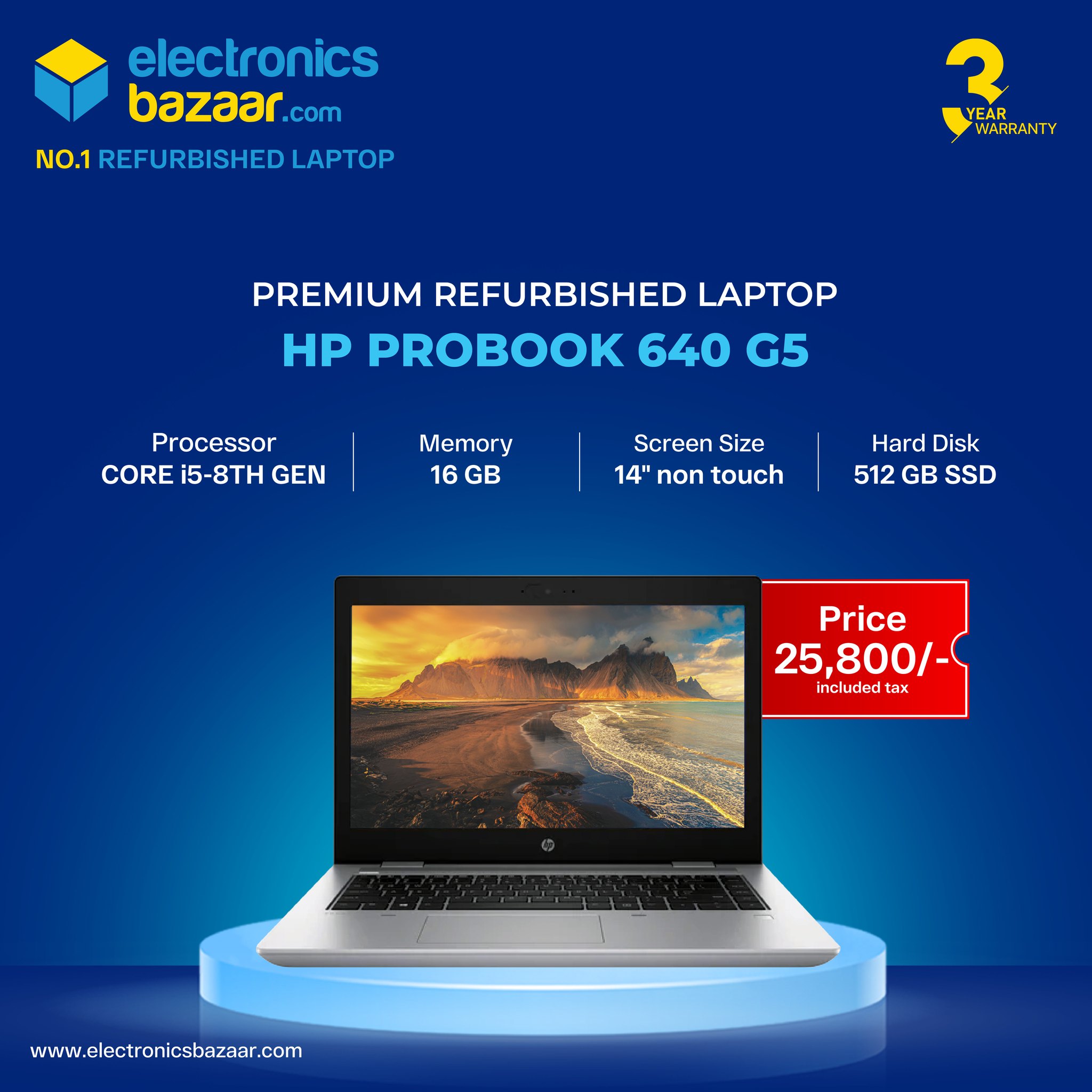Get your hands on the HP ProBook 640 G5, a premium refurbished 