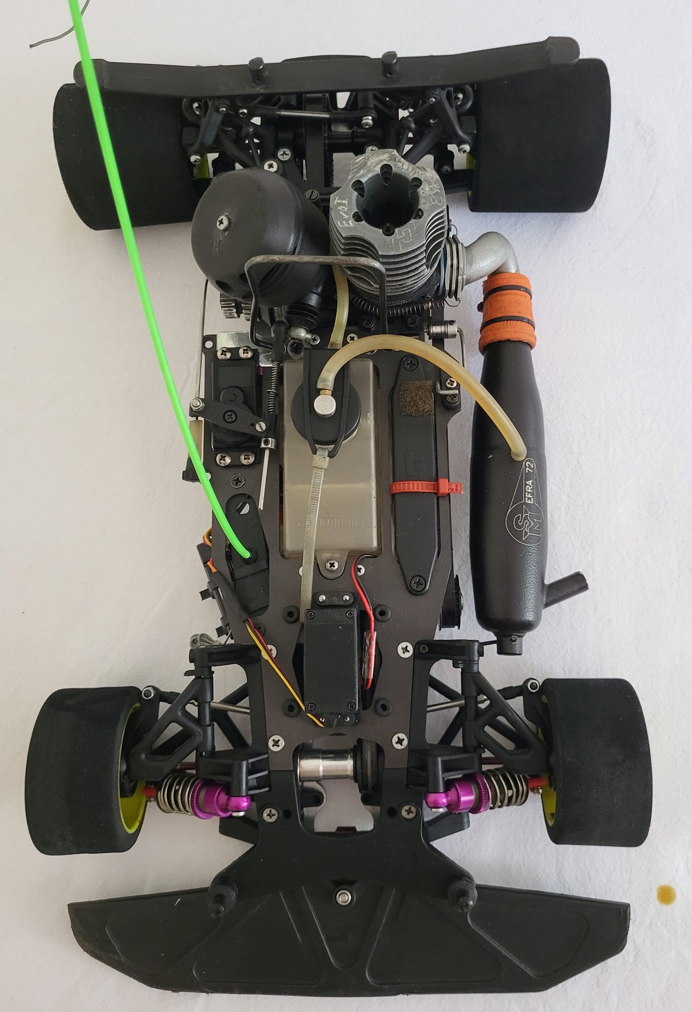 Restored vintage Serpent Vector RC car