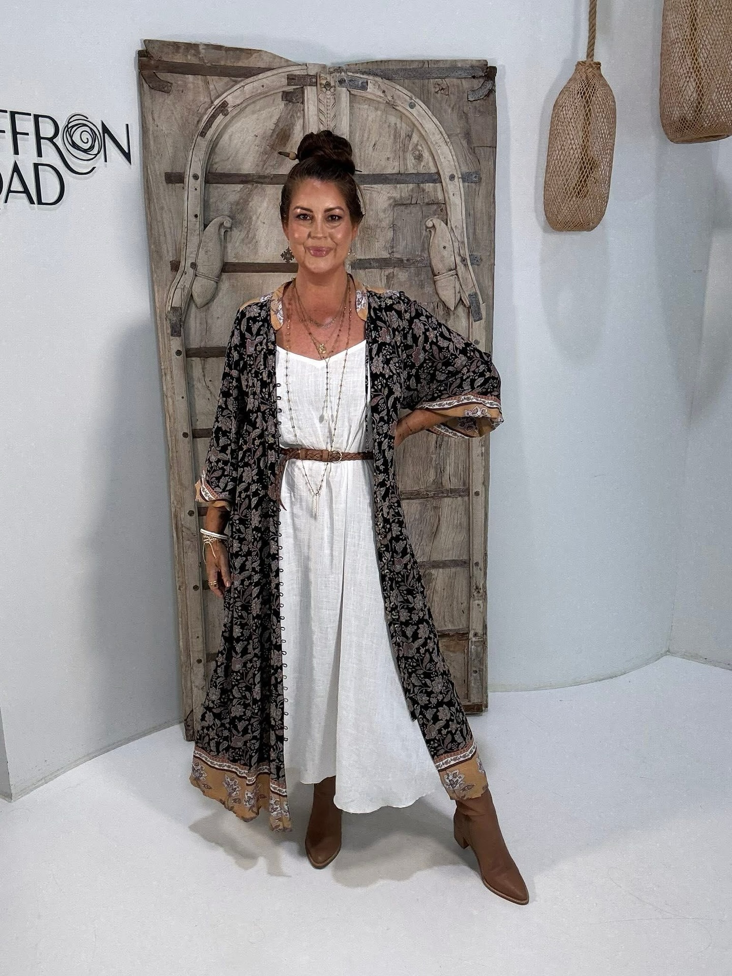 Dubai based @lovely_amusan dresses up our Hummingbird Print Short Boho Dress with fresh white accessories for an AM-PM ready look #asseenon #meandem #intelligentstyle #aw21