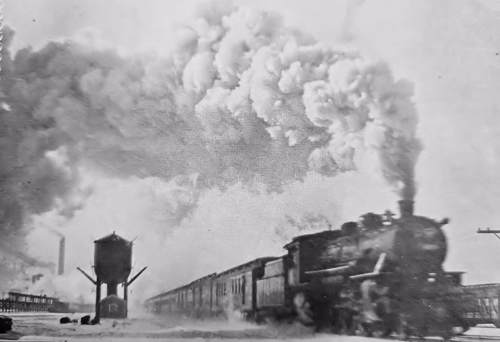 History - An eastbound Wabash passenger train leaves Decatur behind in ...