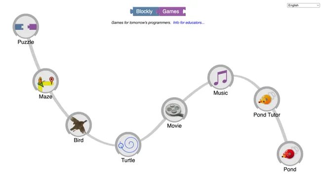Tech - Blockly Games is a digital code-teaching platform that features ...