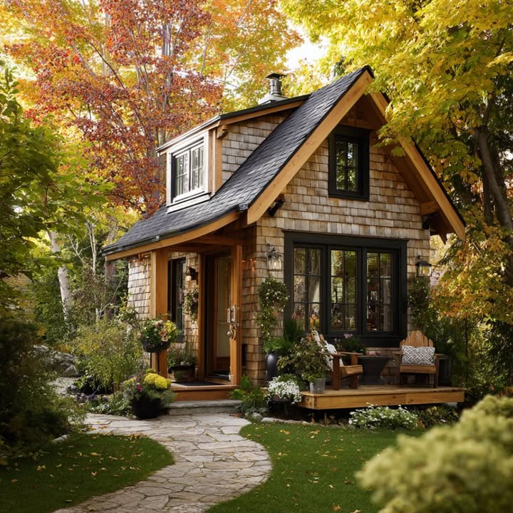 Tiny - Step into this charming rustic bungalow where the interior ...