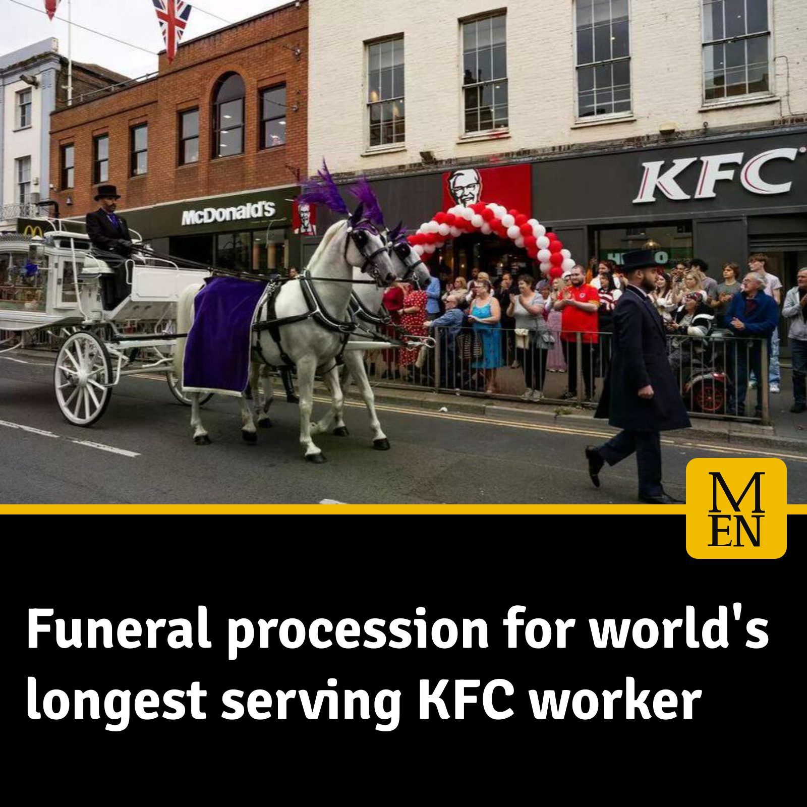 Manchester - Pauline Richards worked at KFC for 47 years (UK news ...