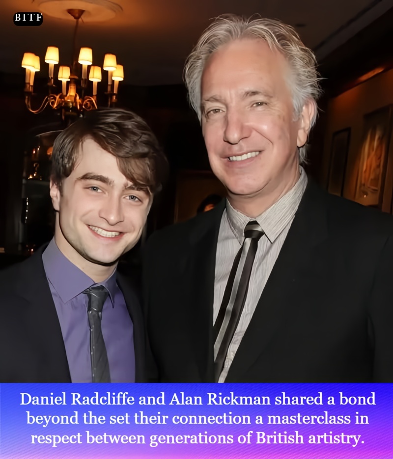 British - The relationship between Daniel Radcliffe and Alan Rickman ...