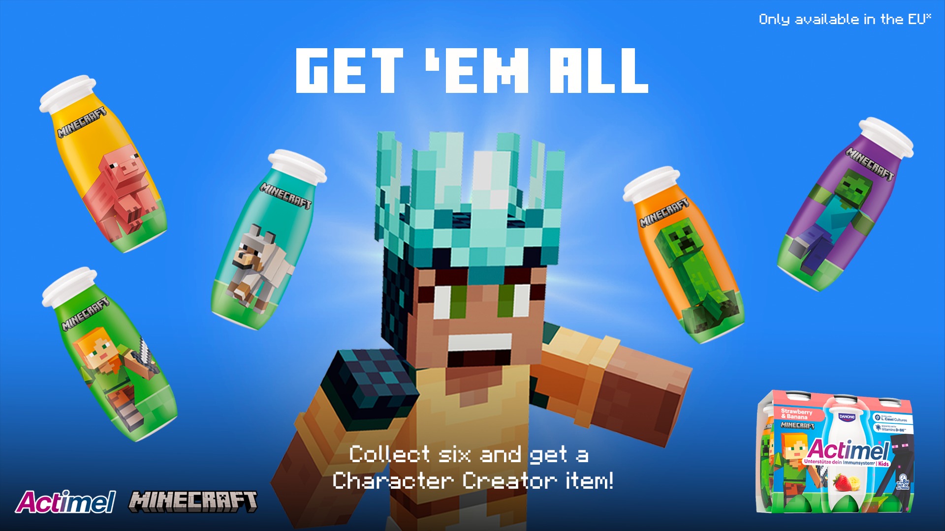 Minecraft - Sip. Collect. Create. Actimel’s Minecraft... | Facebook