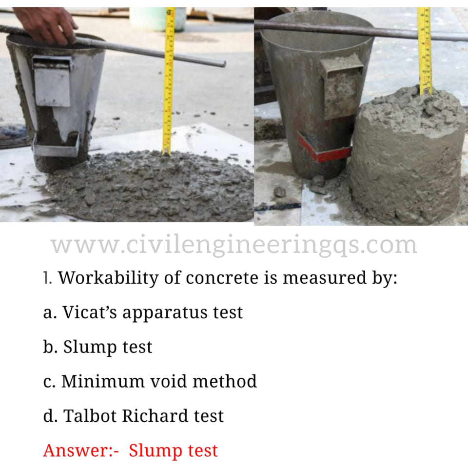 Civil - Work ability of concrete is measured using https ...