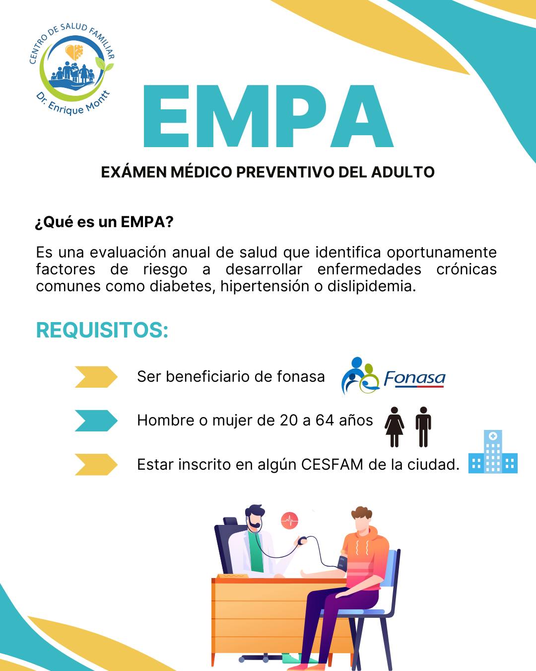 Cesfam - 🟢 Estimada comunidad, se comparte información respecto a ...