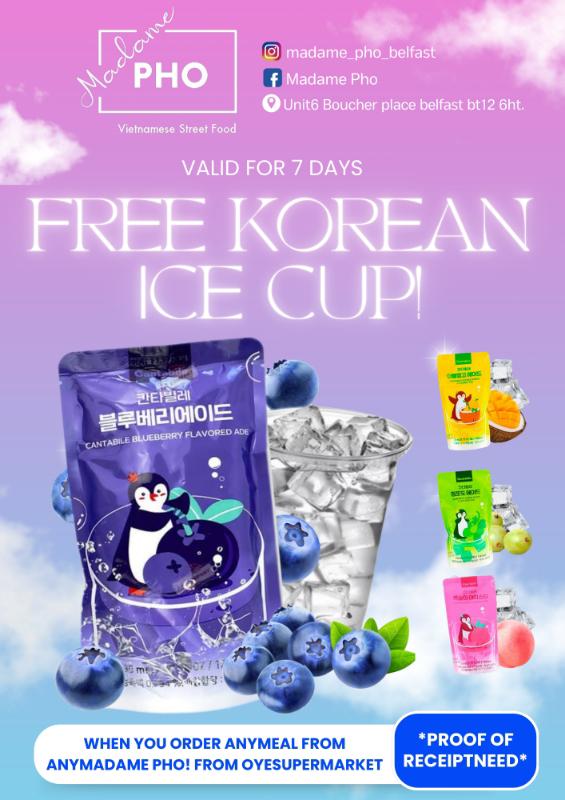 Madame - 🔥 Don’t Forget! FREE Ice Cup at OYE Supermarket! ️ Order ANY ...