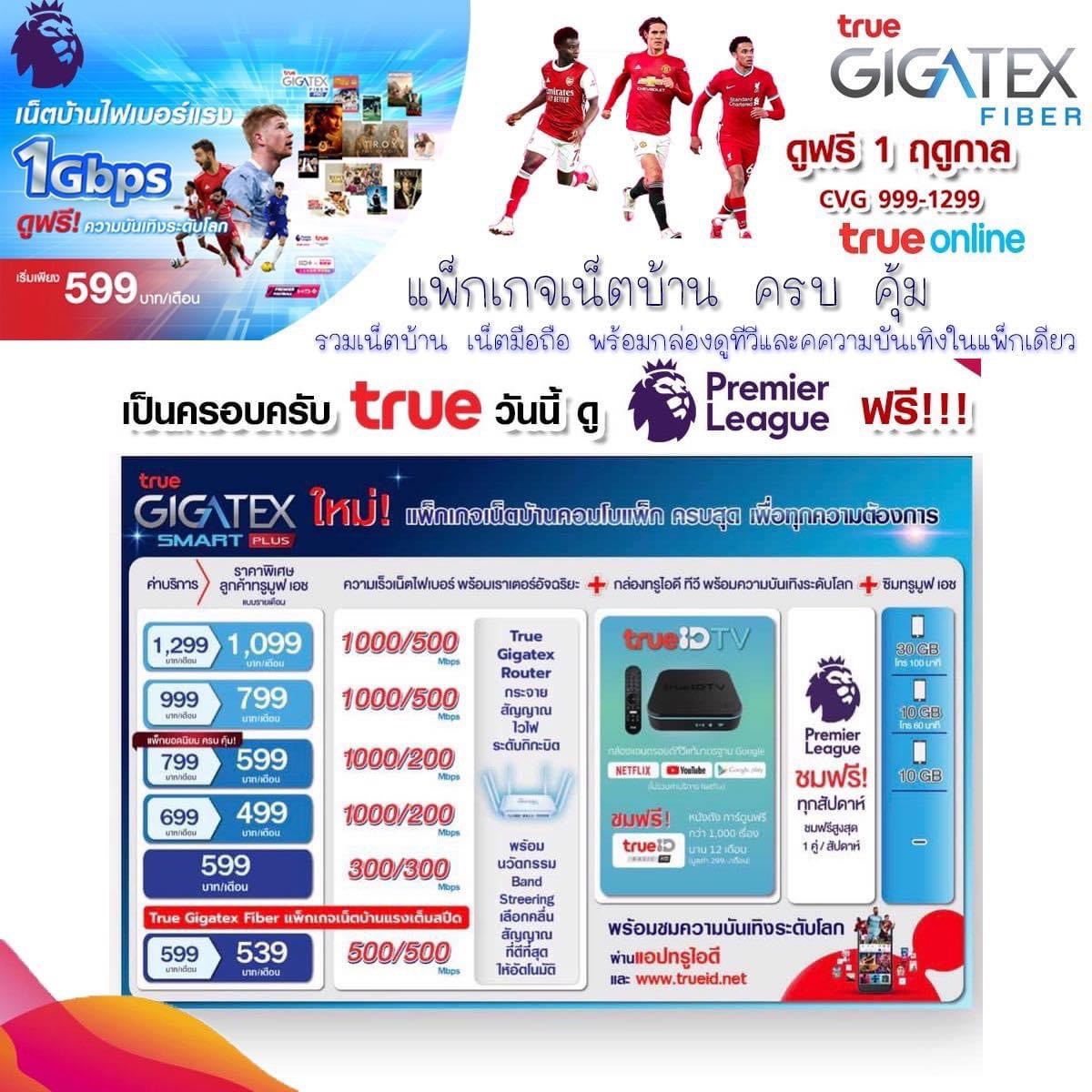 True Fiber Internet Sim เติมเงินรายเดือน อินเตอร์เน็ตบ้าน ติดตั้งฟรี