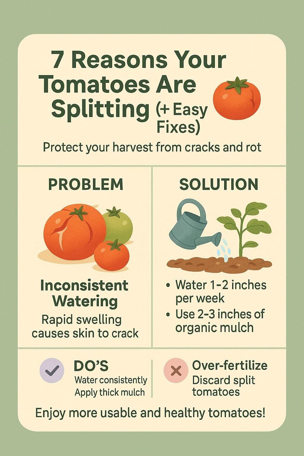 7 Reasons Your Tomatoes Are Splitting... - Plant Care Today | Facebook