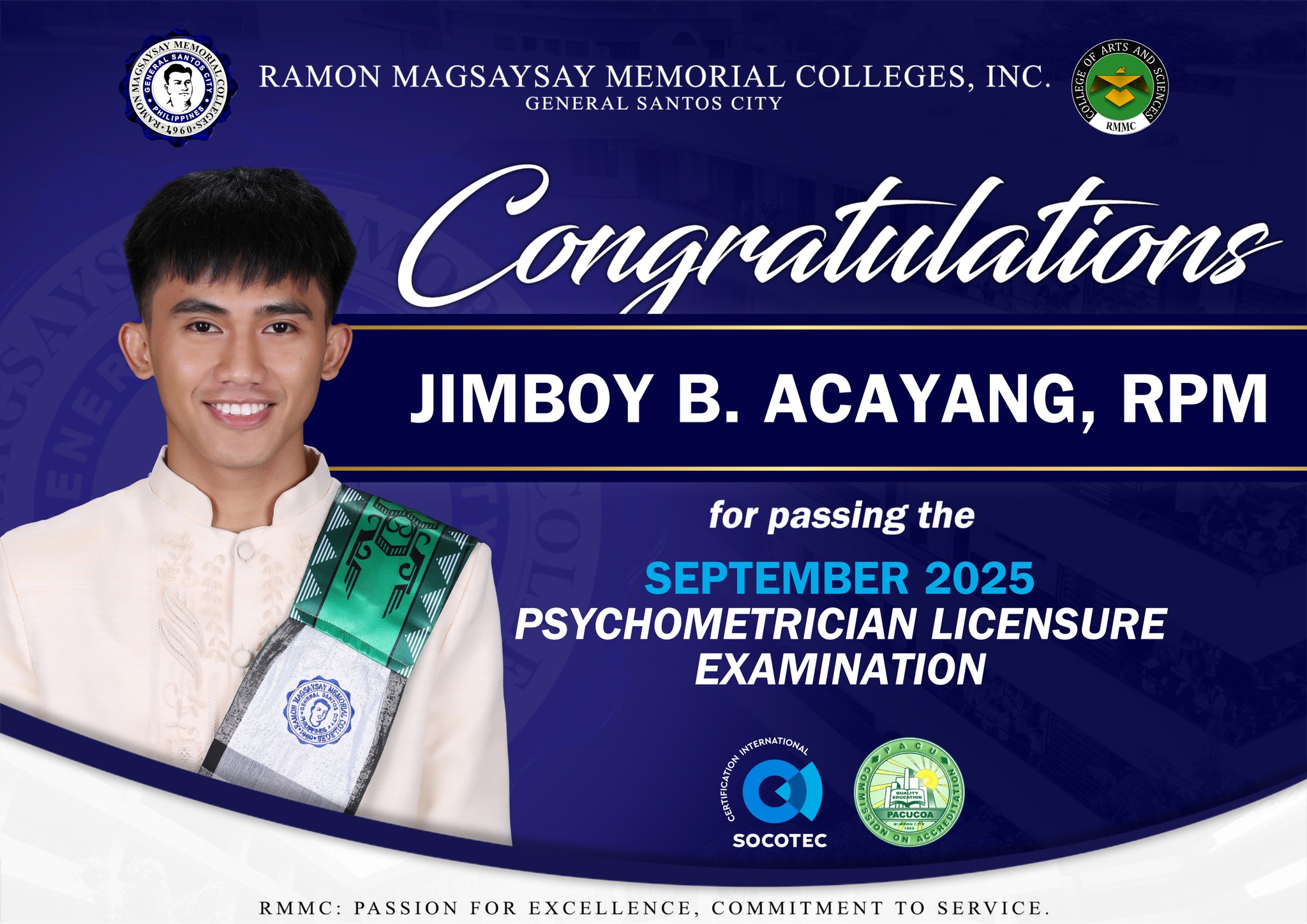 Ramon Magsaysay... - Ramon Magsaysay Memorial Colleges, Inc.