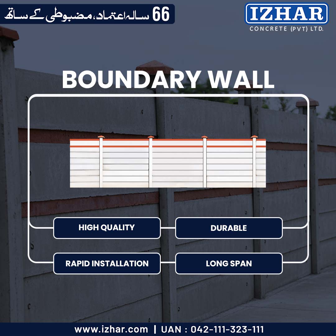 Izhar - Izhar Concrete Boundary Walls — a smart, durable, and secure ...