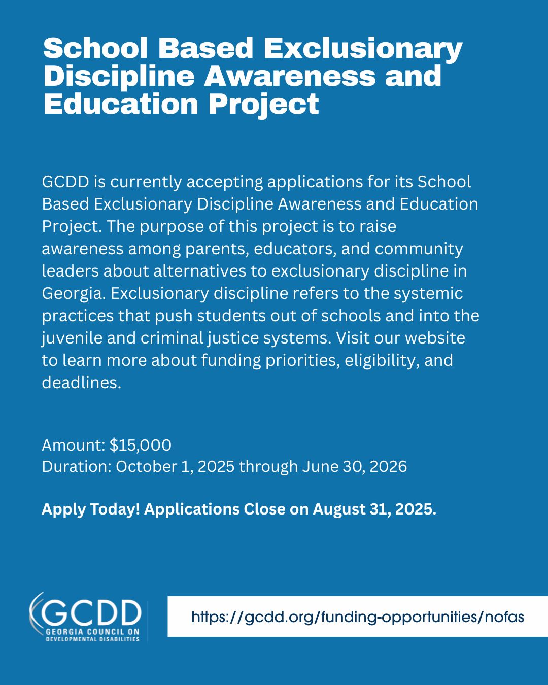 Georgia Council on Developmental Disabilities - GCDD is honored to ...