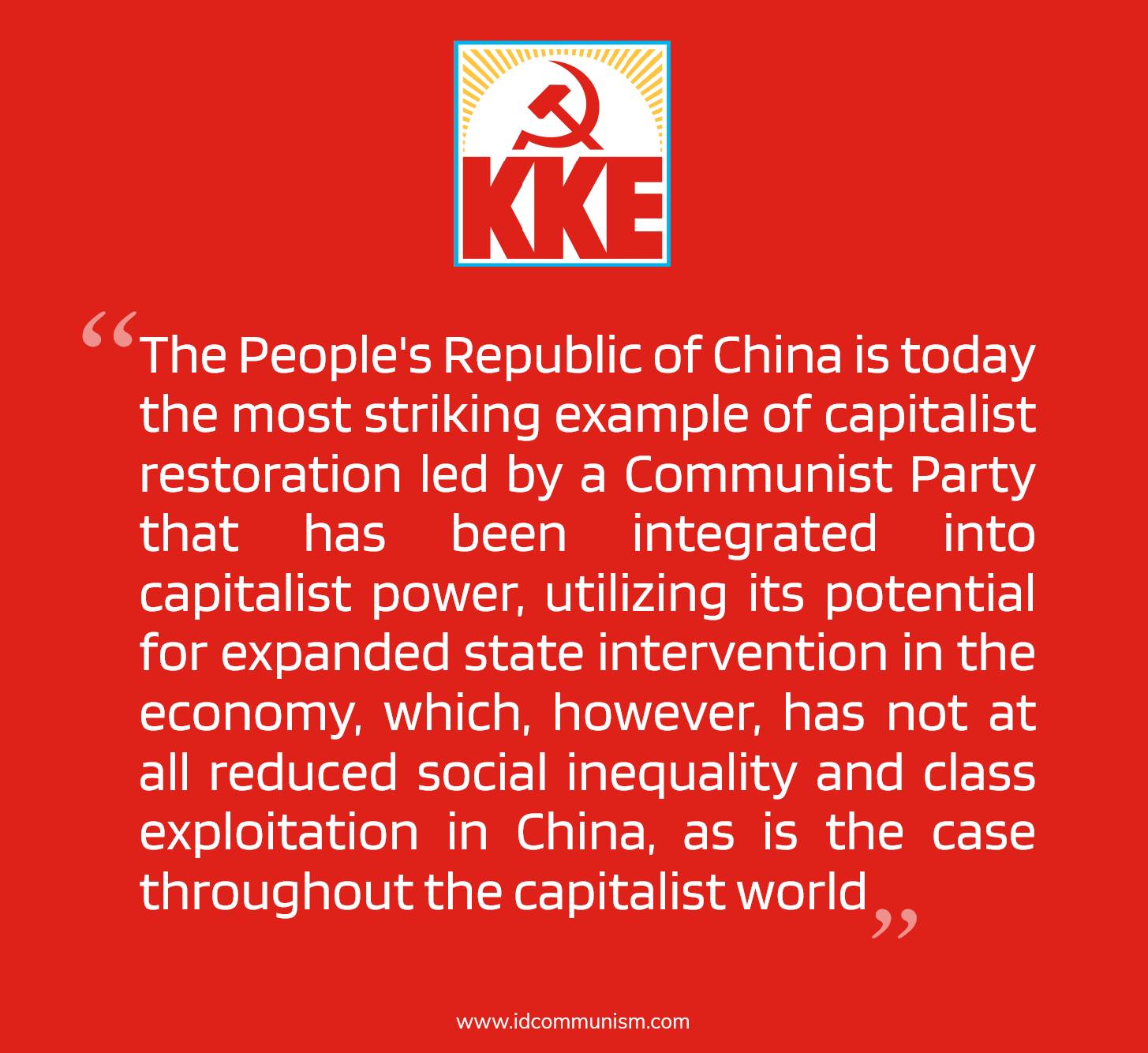 📌 From the Theses of the Central... - In Defense of Communism | Facebook