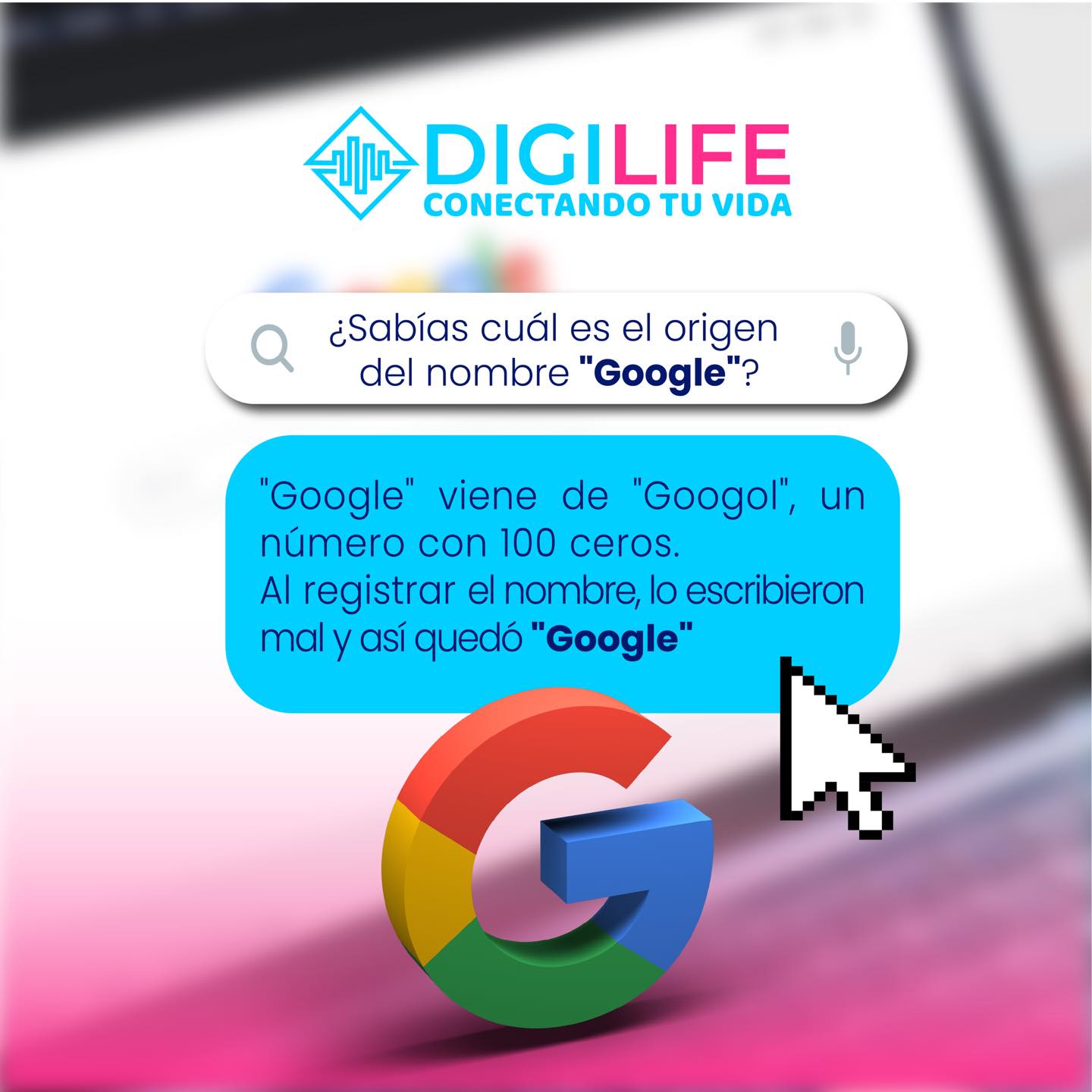 Digilife - ¿Sabías que Google viene de la palabra googol, que significa ...