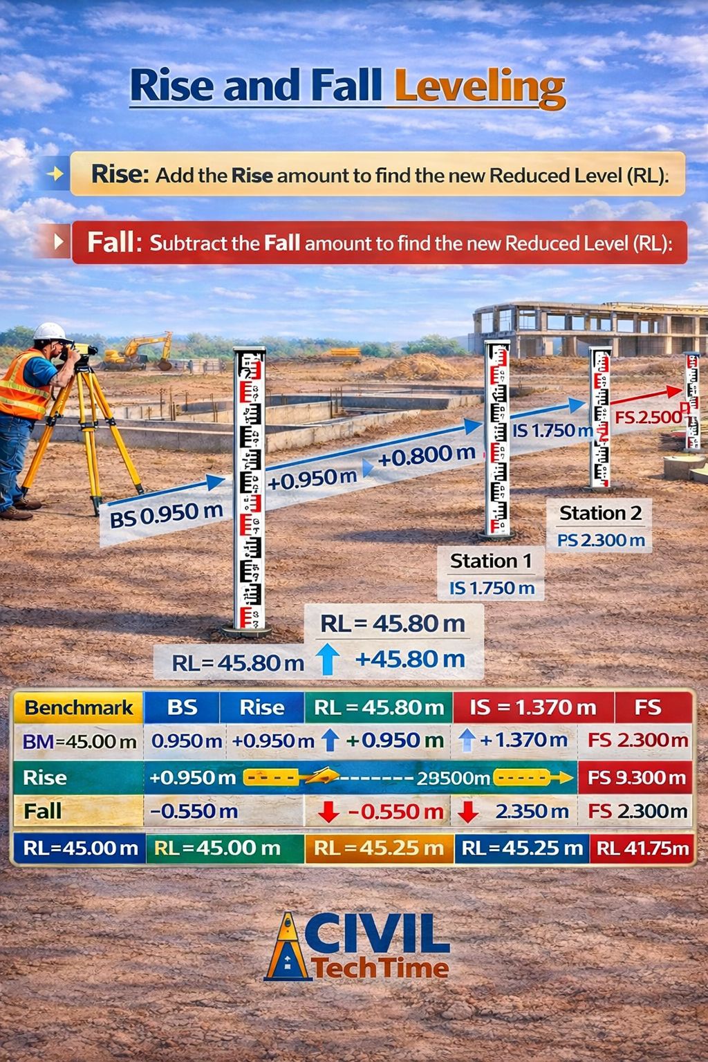 CIVIL - surveying technique used to determine the difference in ...