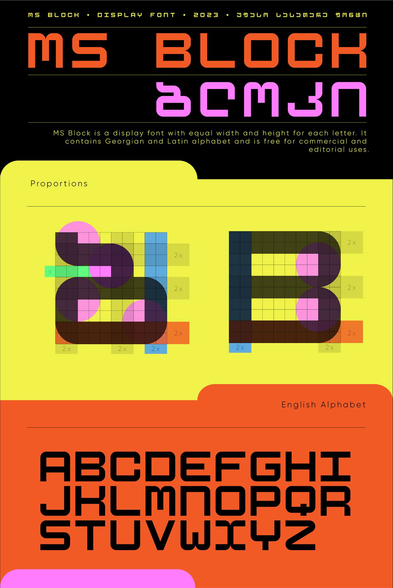 Pixel Surplus - MS Block is a free display font created by... | Facebook