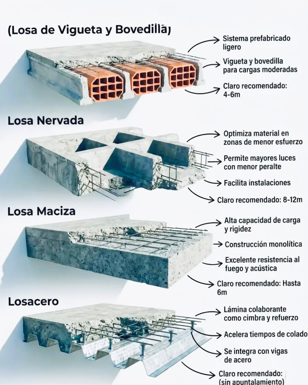 Tipos de losas usadas en edificaciones 🧐 - El Constructor 667 | Facebook