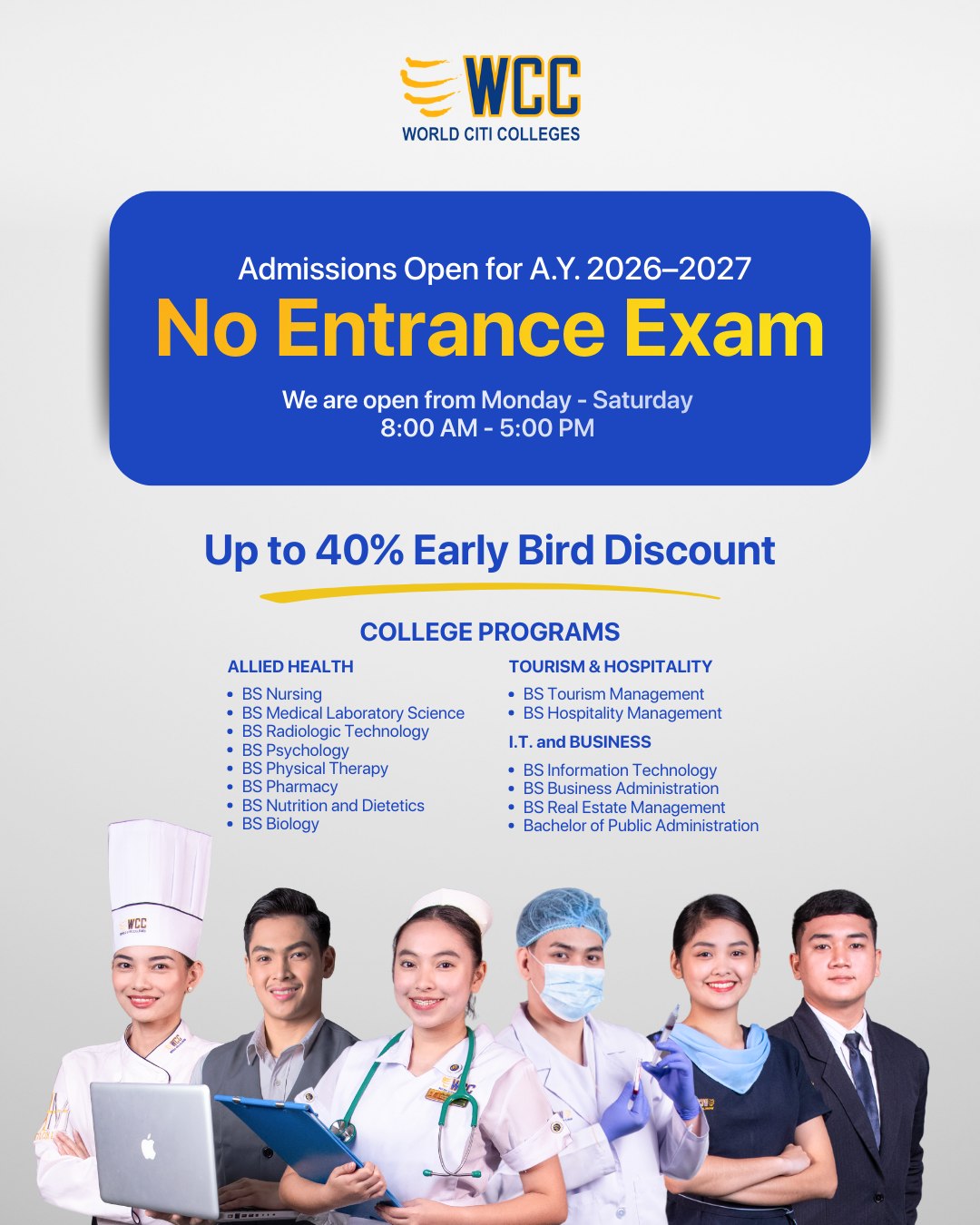 College Admissions Now... - World Citi Colleges Quezon City | Facebook