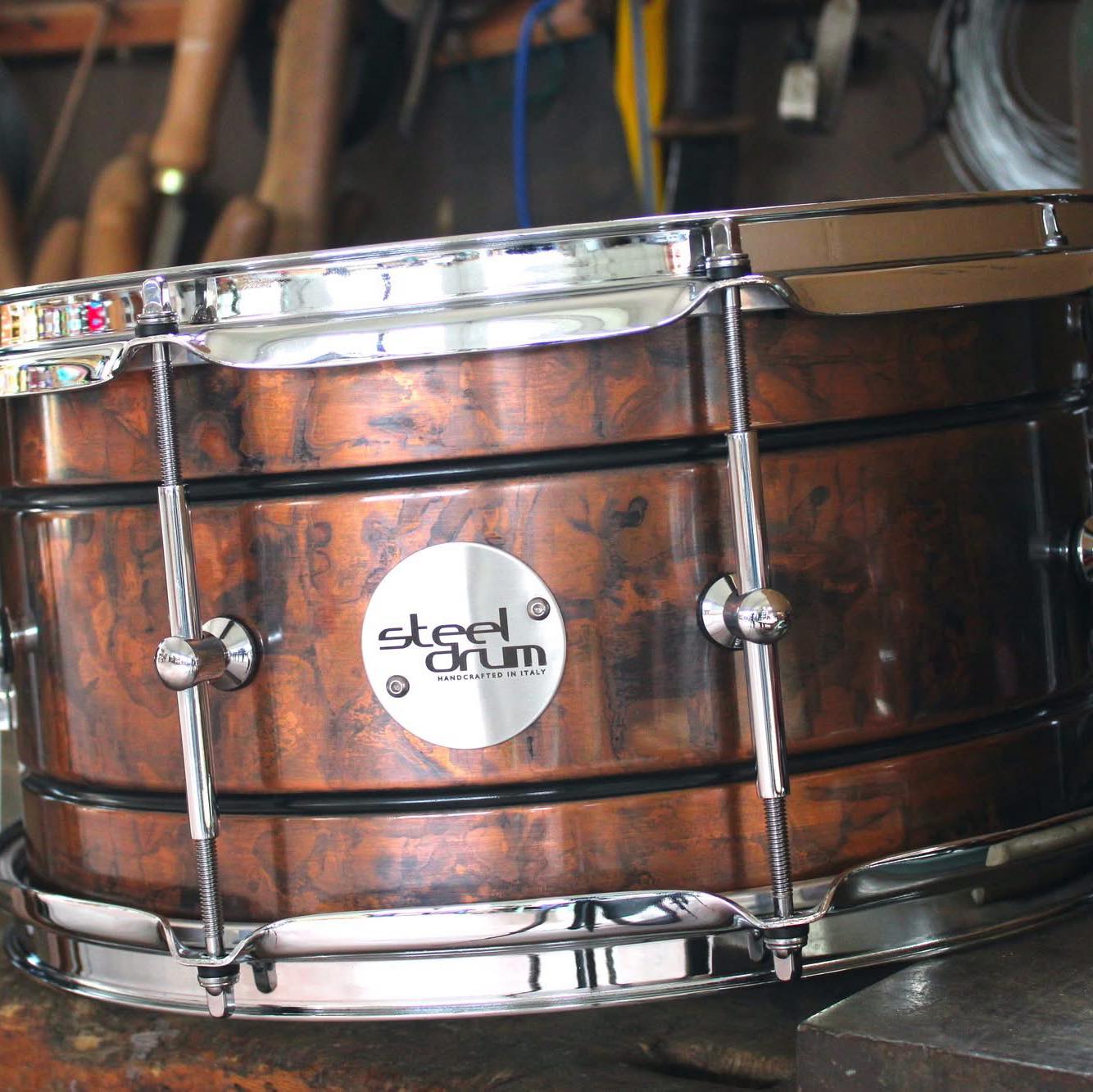 Steeldrum “Multistrato” sample one: - Fusti 100% noce Made in Italy ...