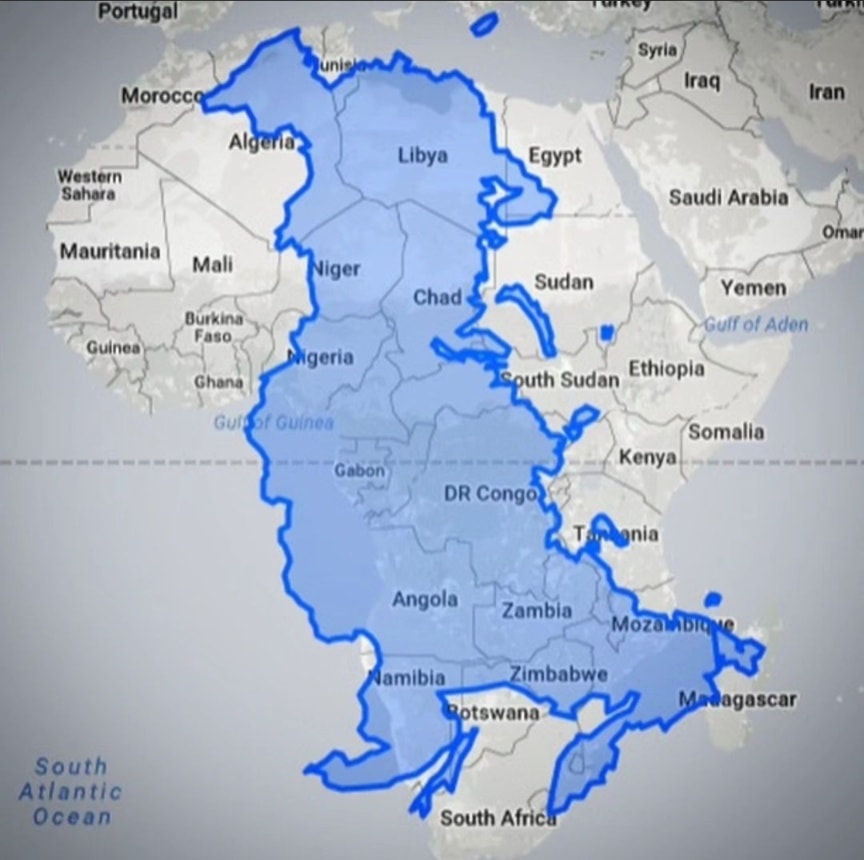 Australian - Russia compared to the country of Africa. #Space_Aus 🛰️ ...