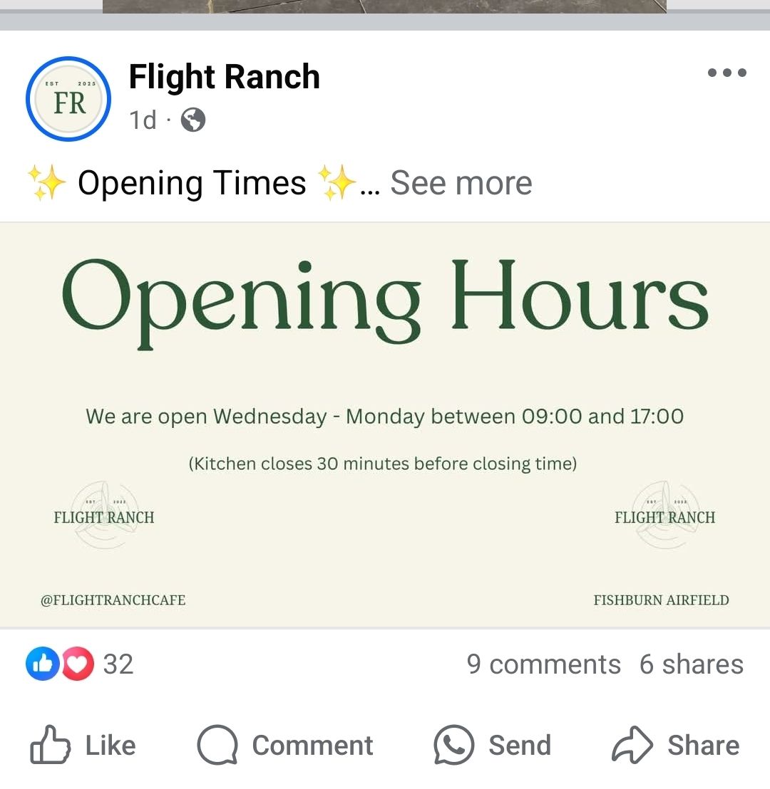 Flight Ranch at Fishburn Airfield will... - Fishburn Airfield | Facebook