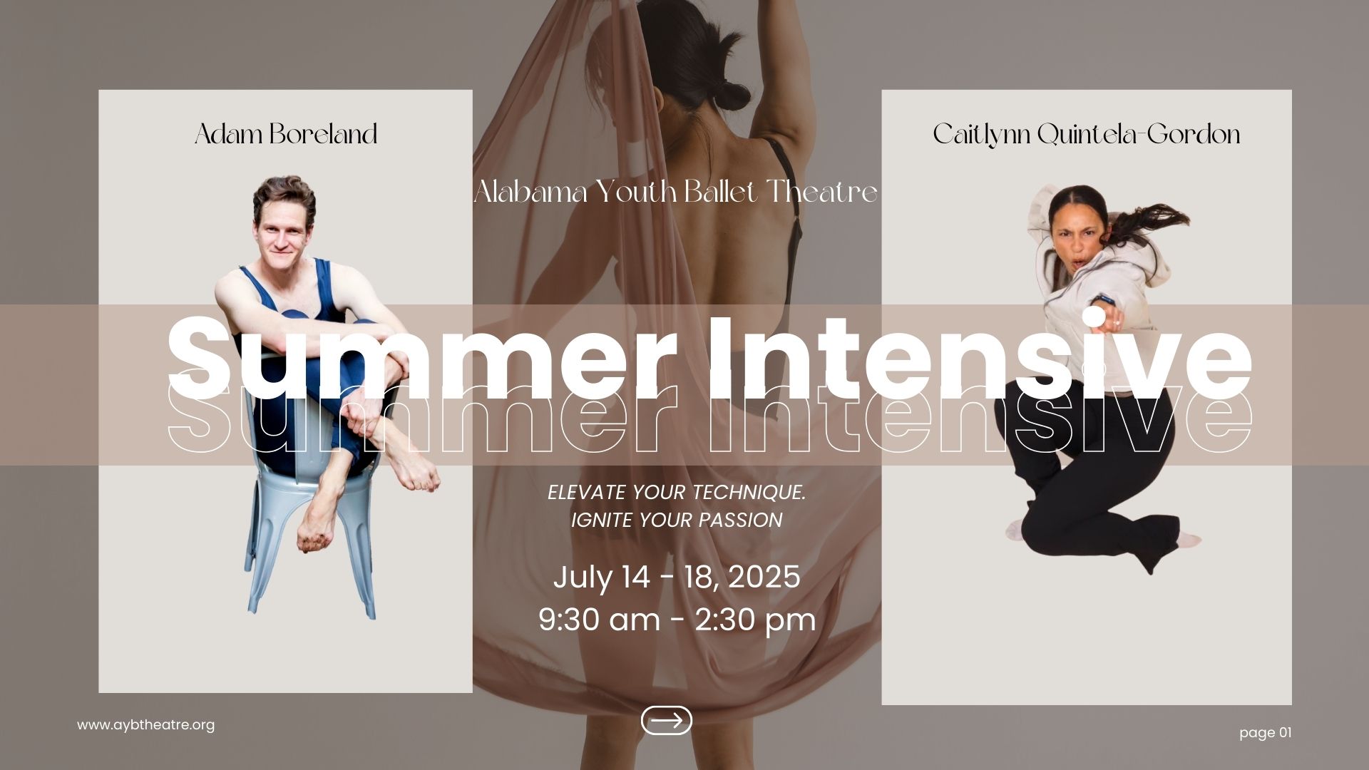 AYBT Summer Dance Intensive July 14 -18, 2025 ~ Elevate Your Dance this ...