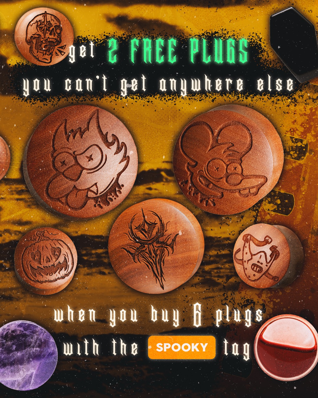 Custom Plugs - The wait is over... ITS FINALLY HALLOWEEN... | Facebook