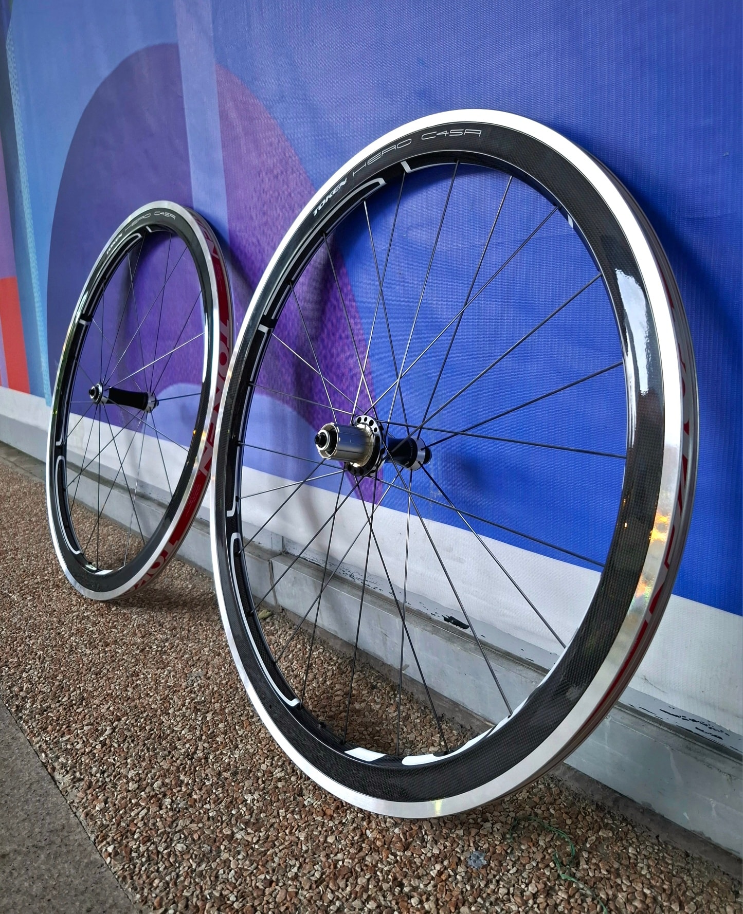 Token Hero C45A rim brake wheelset. It