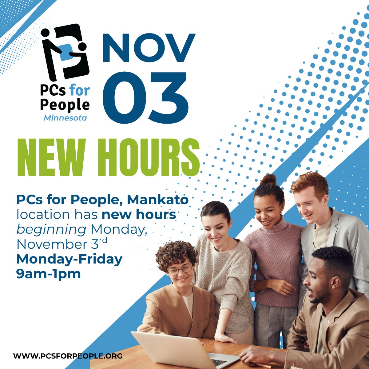 PCs - 📢 New Hours Alert! Starting Monday, November 3rd, our PCs for ...