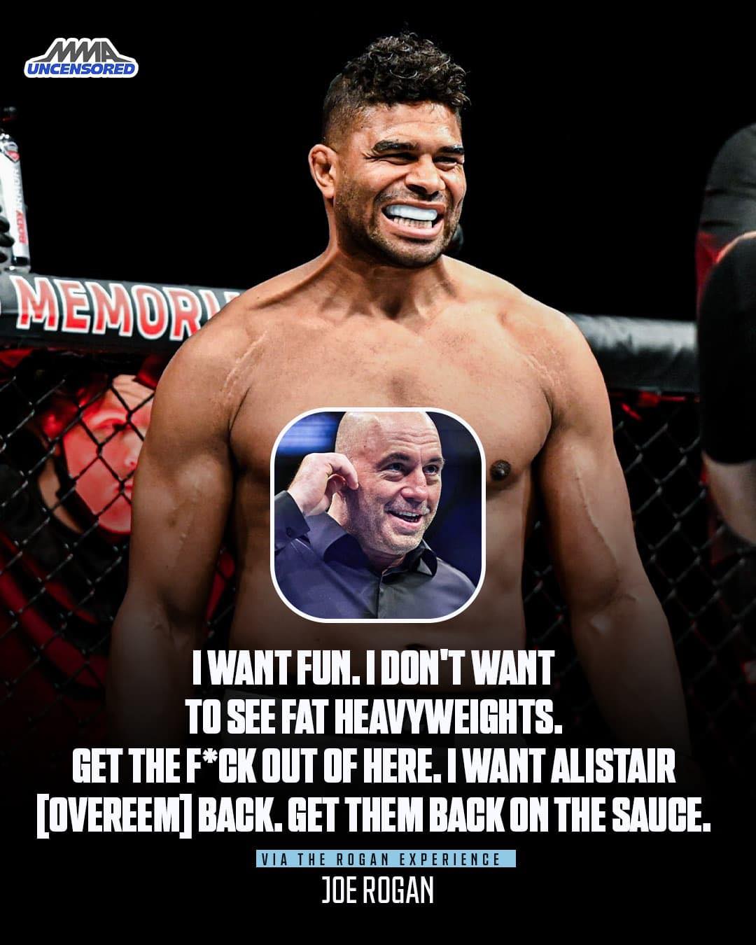 MMA - Joe Rogan on the state of the UFC heavyweight division: 😮 “When ...