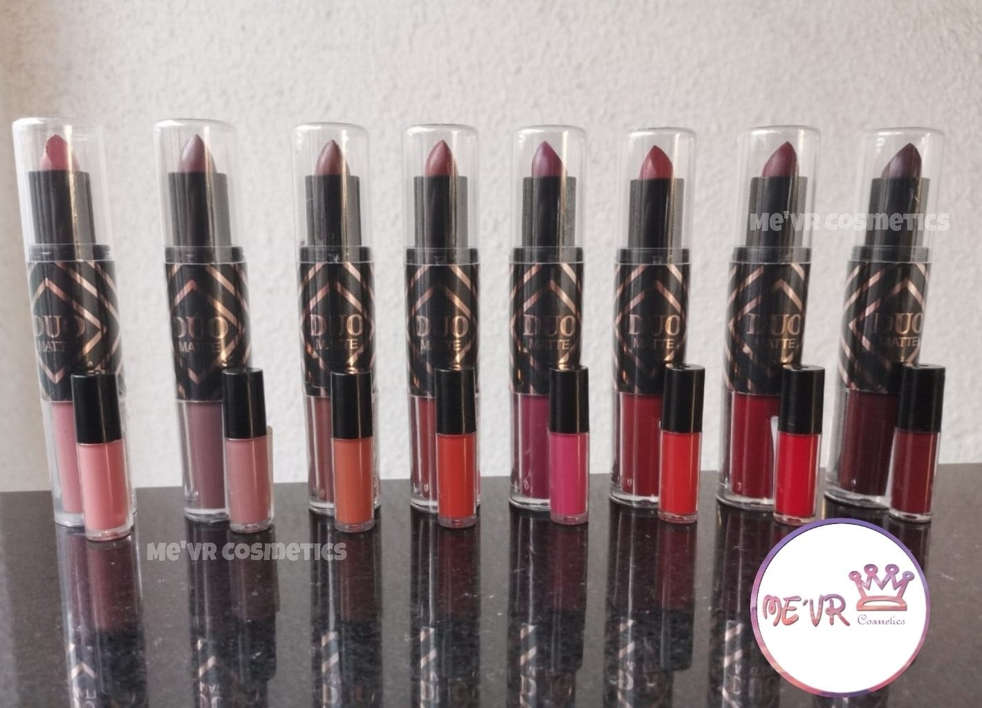 Me'Vr Cosmetics - LABIAL MATTE DÚO A PRUEBA DE AGUA😱 Te... | Facebook