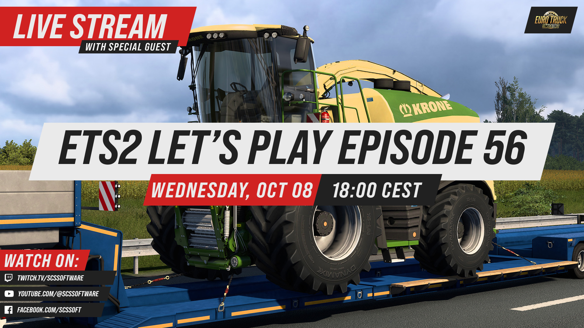 SCS - We're haulin' some new cargo! 🚜 Join us tomorrow from 6pm CEST as ...