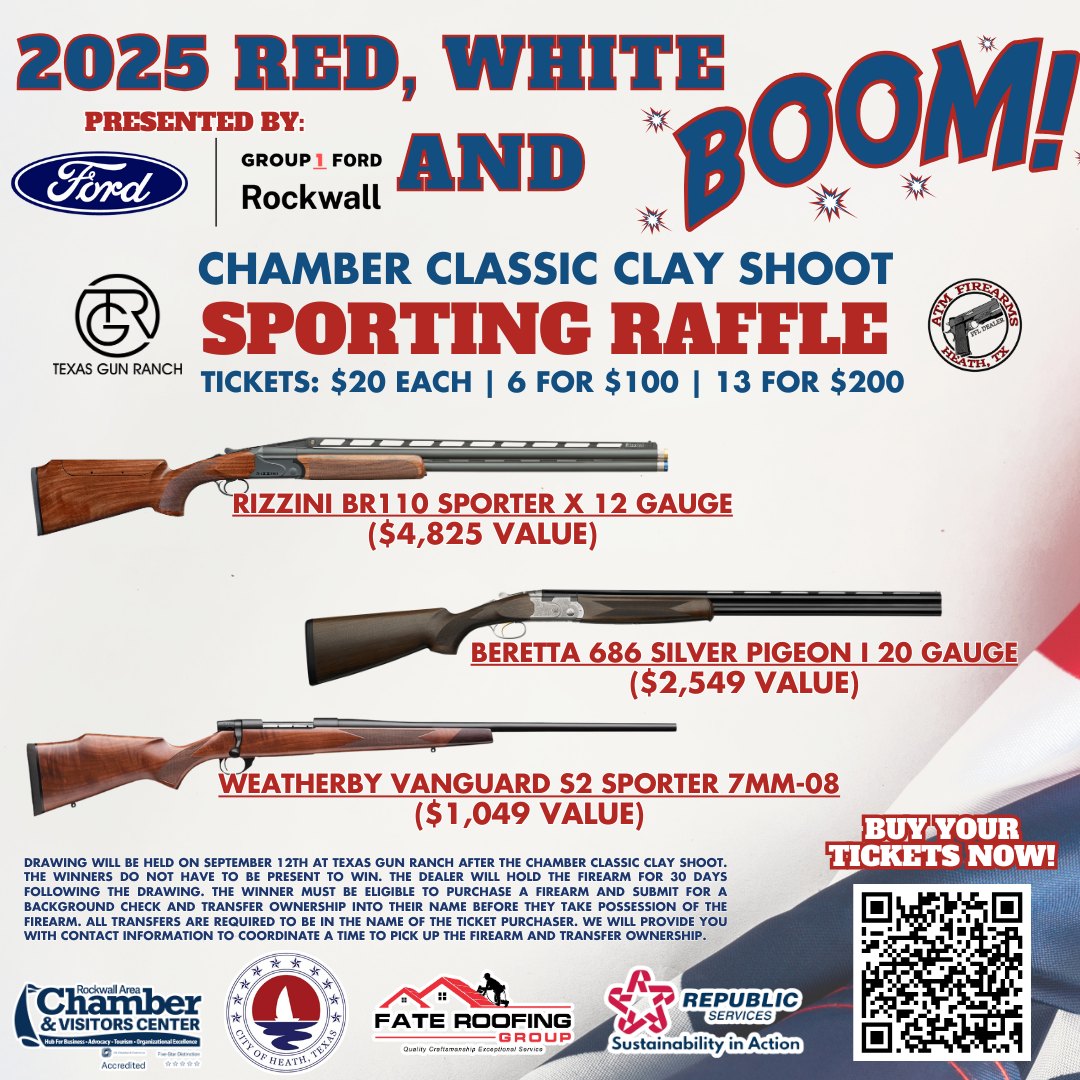 🎯 Raffle tickets for... - Rockwall Area Chamber of Commerce | Facebook