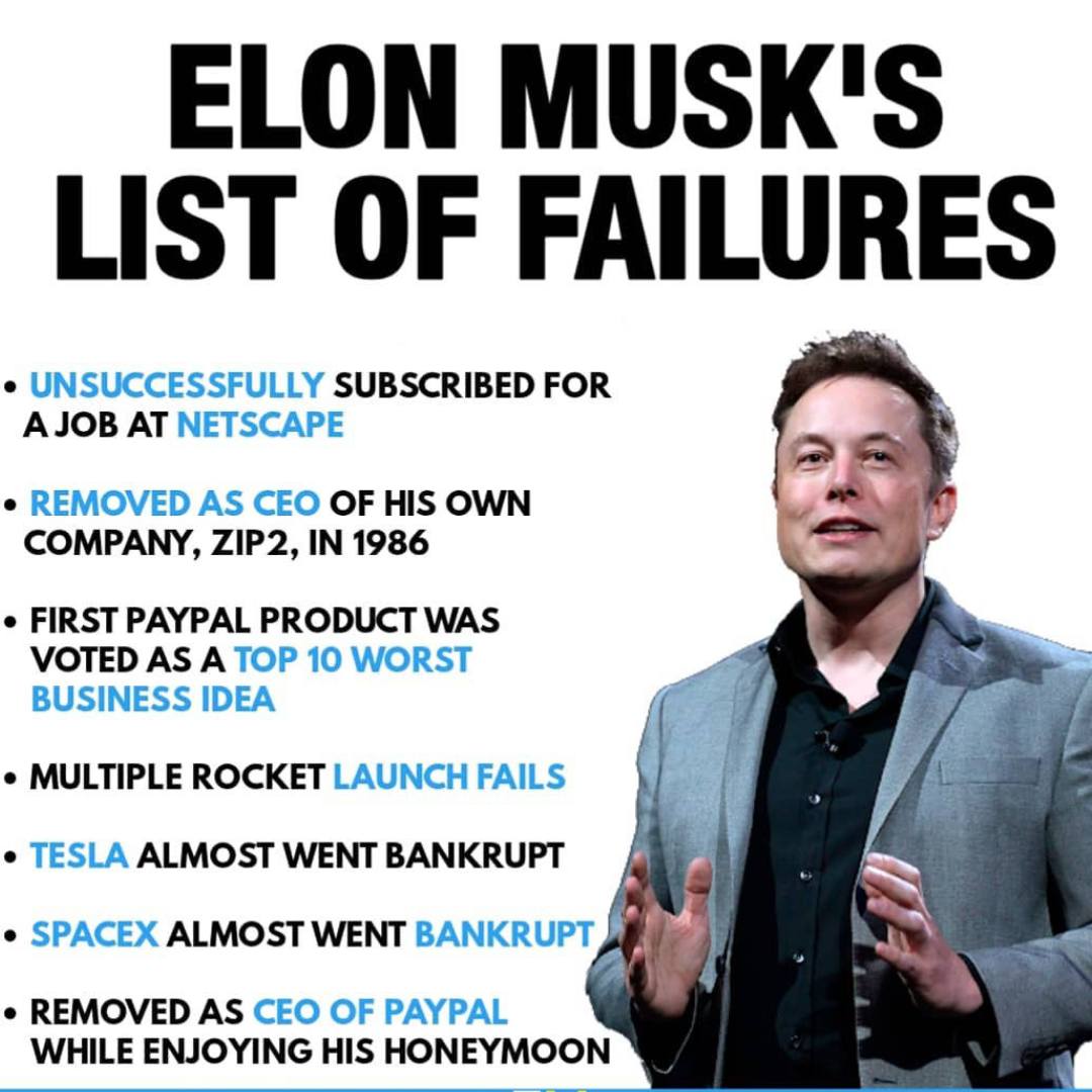 Seven - Musk’s Take on Risk and Failure Elon Musk has consistently said ...