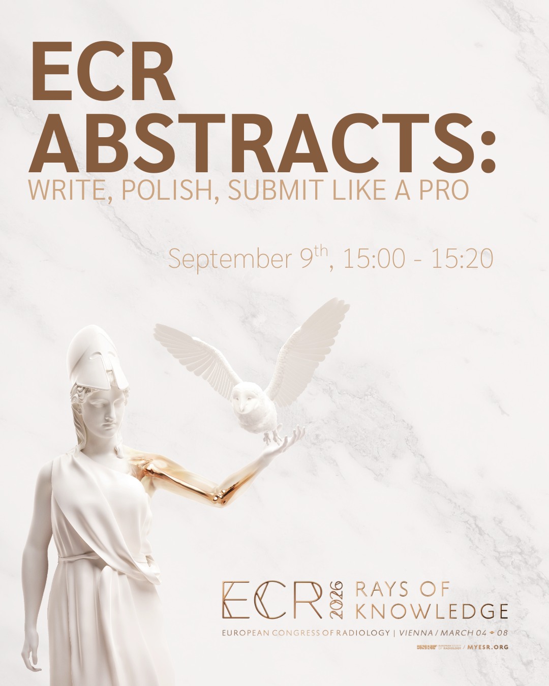 myESR - 📢 Elevate your #ECR2026 abstracts to the next... | Facebook