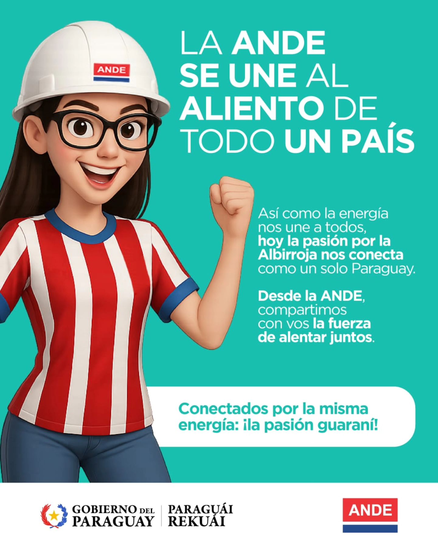 💡🇵🇾 ¡La ANDE se une al aliento de todo un país! Así como la energía nos ...