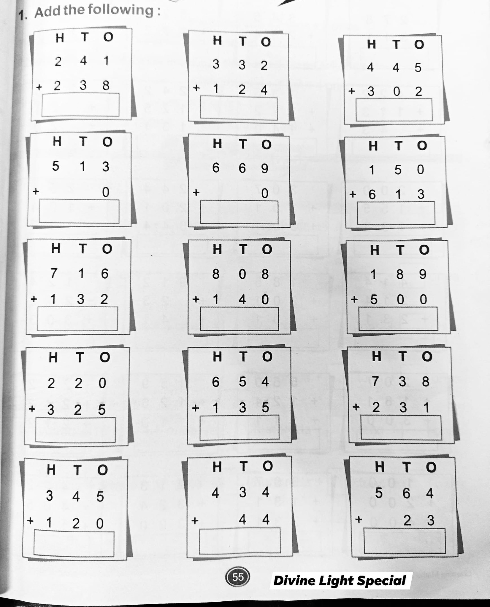 Maths worksheets Grade 2,3 Addition... - Divine Light Special | Facebook