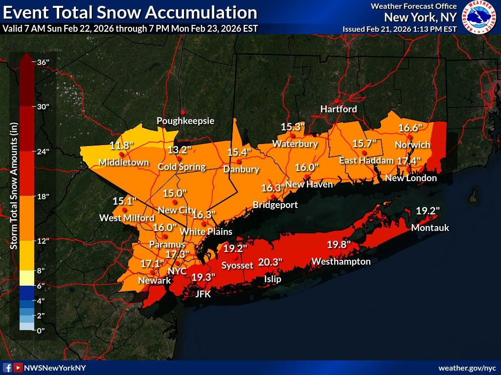 A major winter... - US National Weather Service New York NY | Facebook