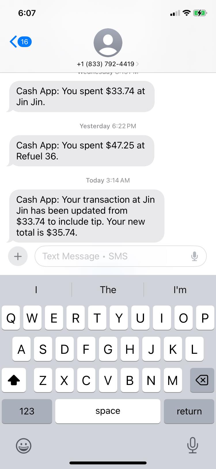 I would strongly suggest using cash only at jin jin no tip was put