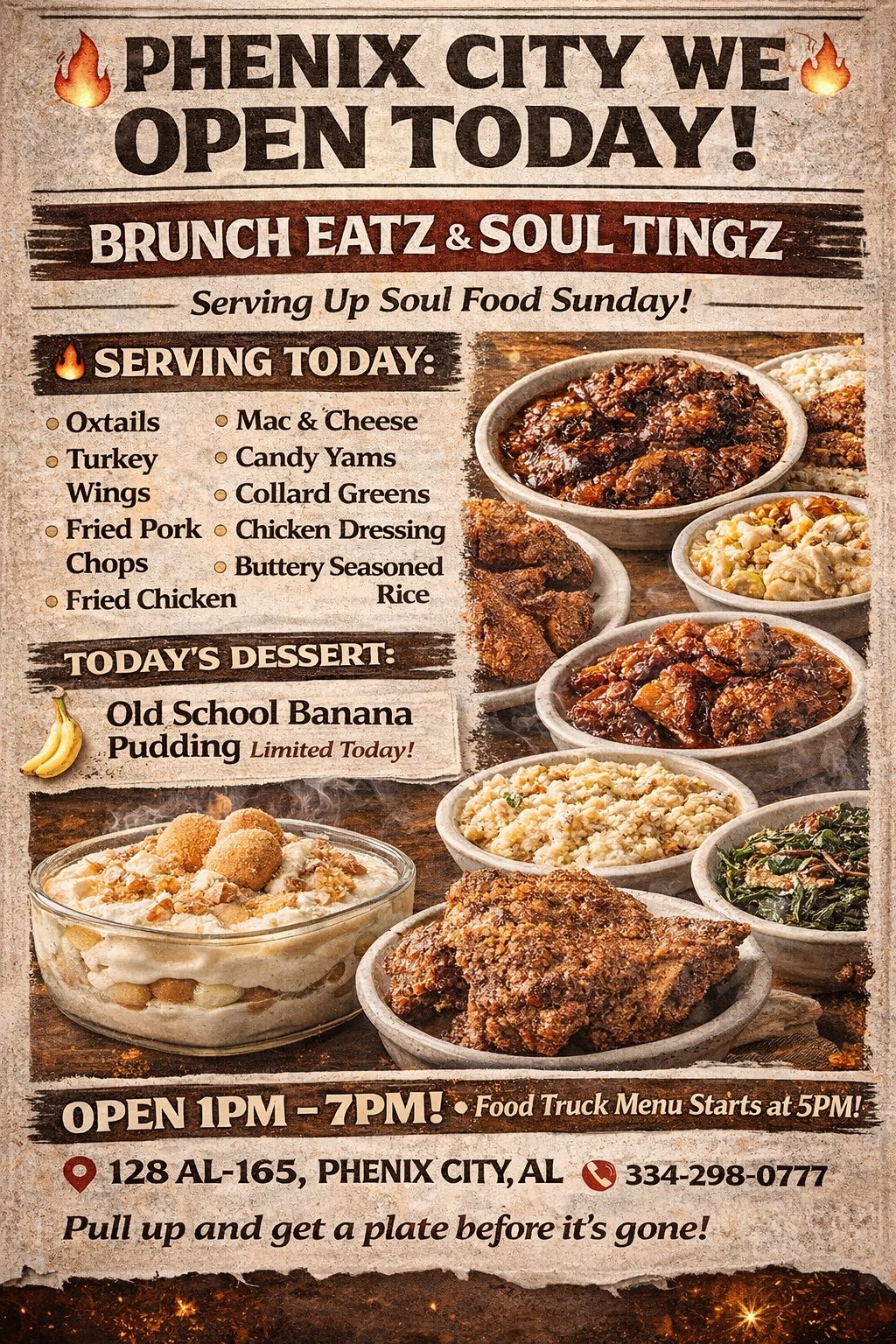 Soul food in Phenix City, Alabama
