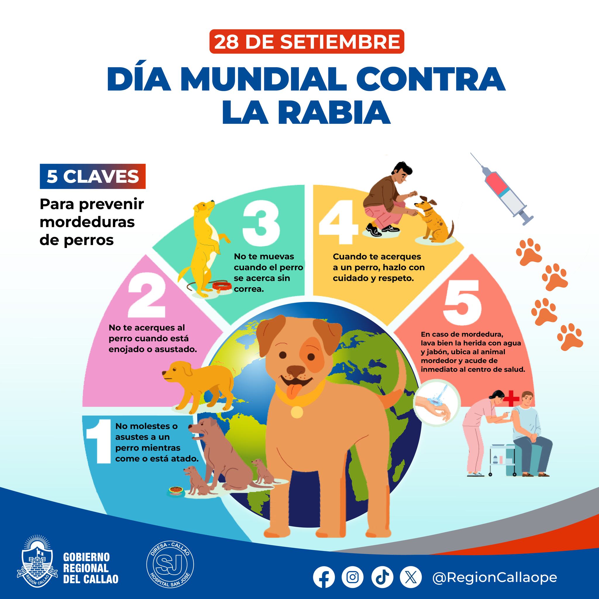 Hospital - 📆 𝟐𝟖 𝐝𝐞 𝐬𝐞𝐭𝐢𝐞𝐦𝐛𝐫𝐞: 𝐃𝐢́𝐚 𝐌𝐮𝐧𝐝𝐢𝐚𝐥 𝐂𝐨𝐧𝐭𝐫𝐚 𝐥𝐚 𝐑𝐚𝐛𝐢𝐚 La rabia es ...