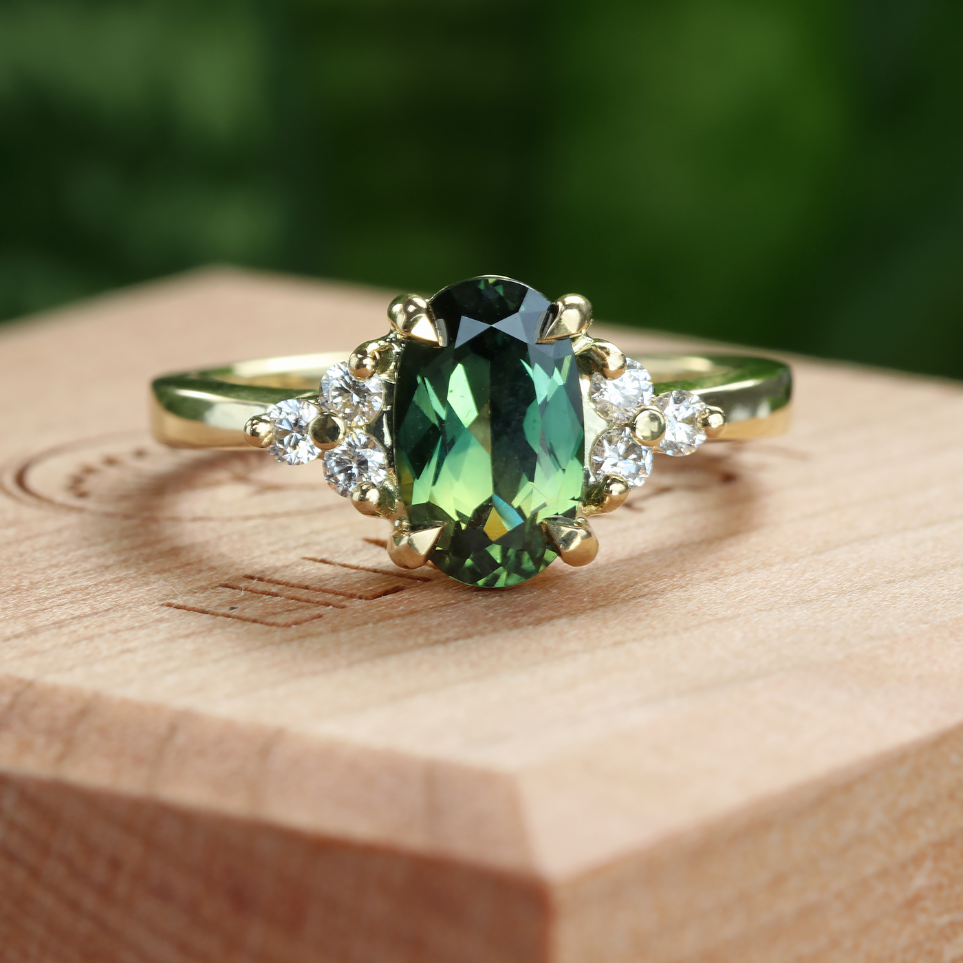 We love working with parti sapphires, they're full of character and ...