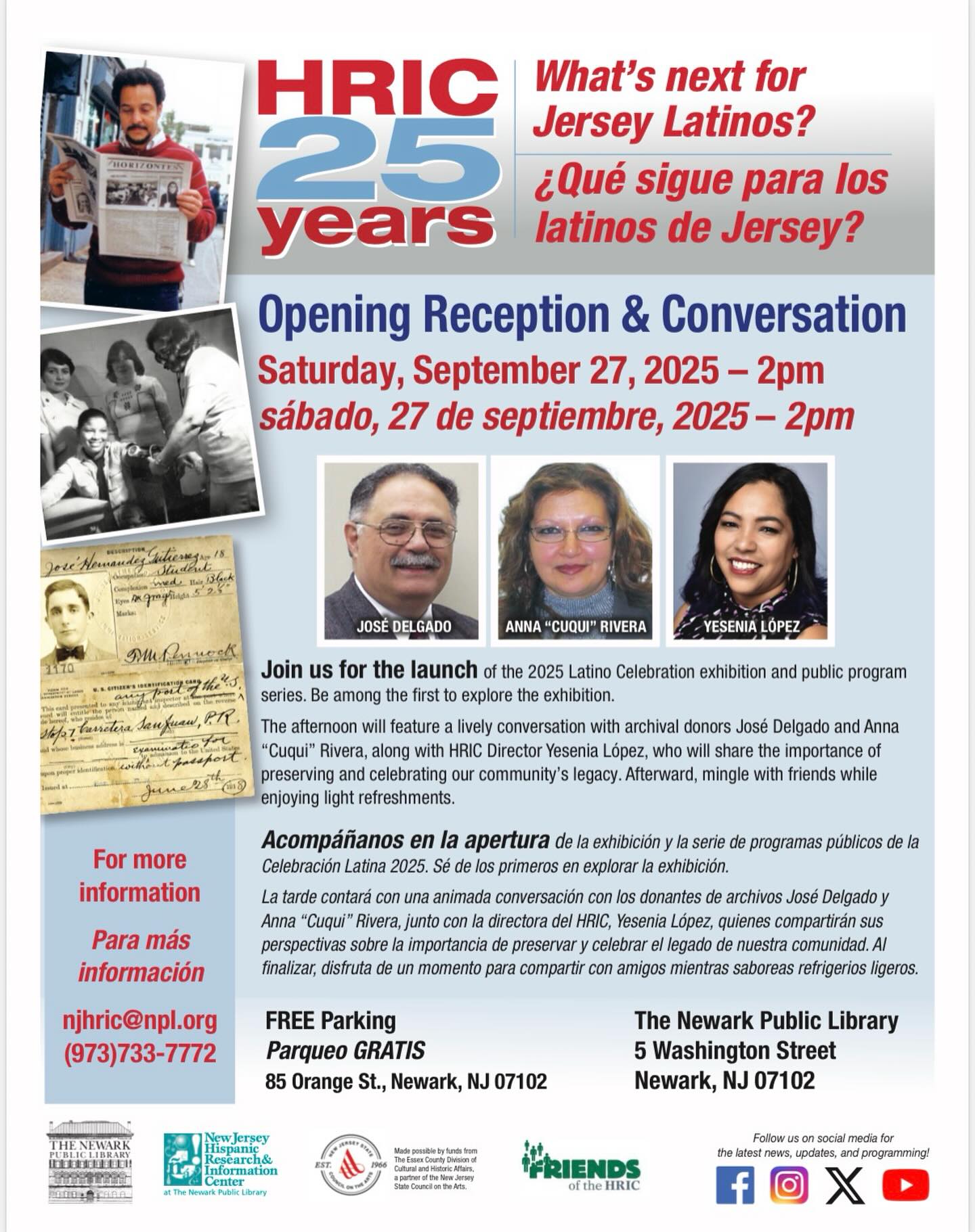 NJ - Celebrate HRIC’s 25 Years! 🎉 Join us for the Opening Reception ...
