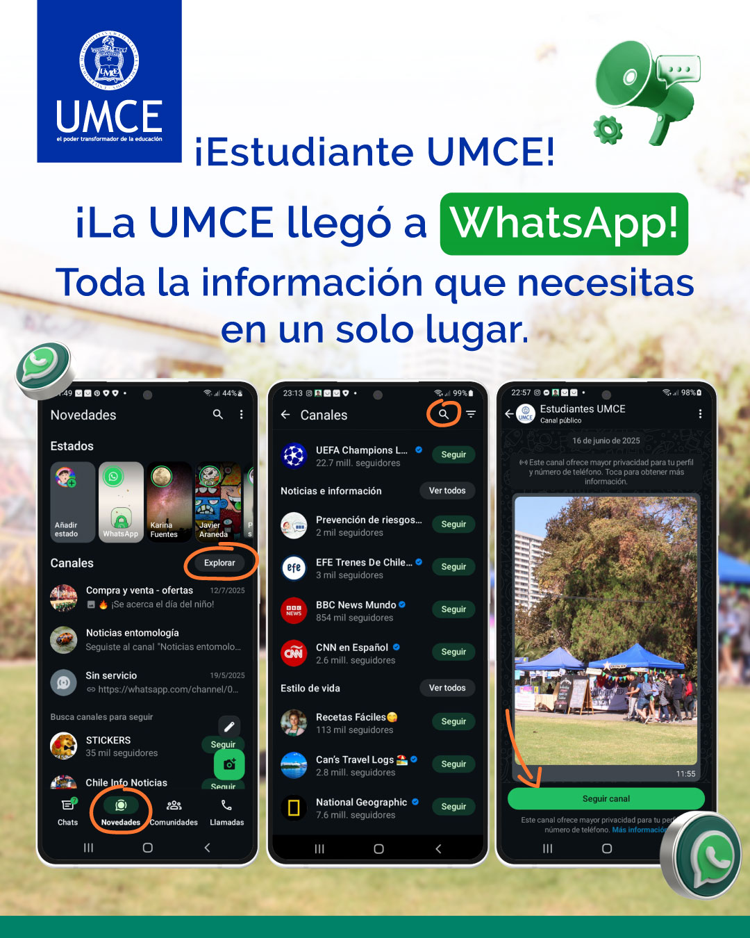 UMCE - #InformaciónImportante ¡Atención, estudiantes UMCE! 📲 Abrimos ...