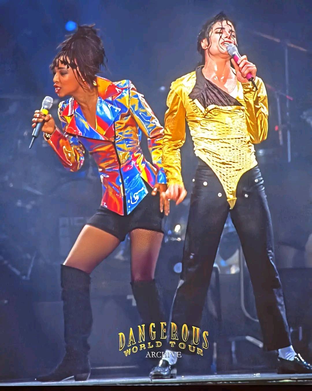 What is the name of the stage light used in the Michael Jackson